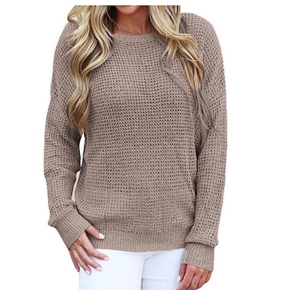 WAFFLE KNIT SWEATER - Picture 2 of 3